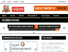 Tablet Screenshot of hartleyfc.com